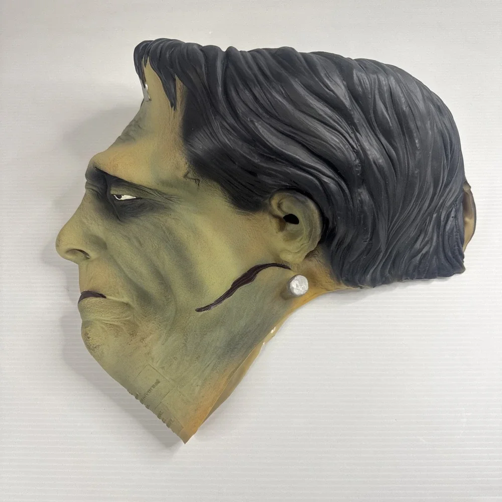 Vintage 1997 Frankenstein Rubber Halloween Mask Paper Magic Group Halloween MCA